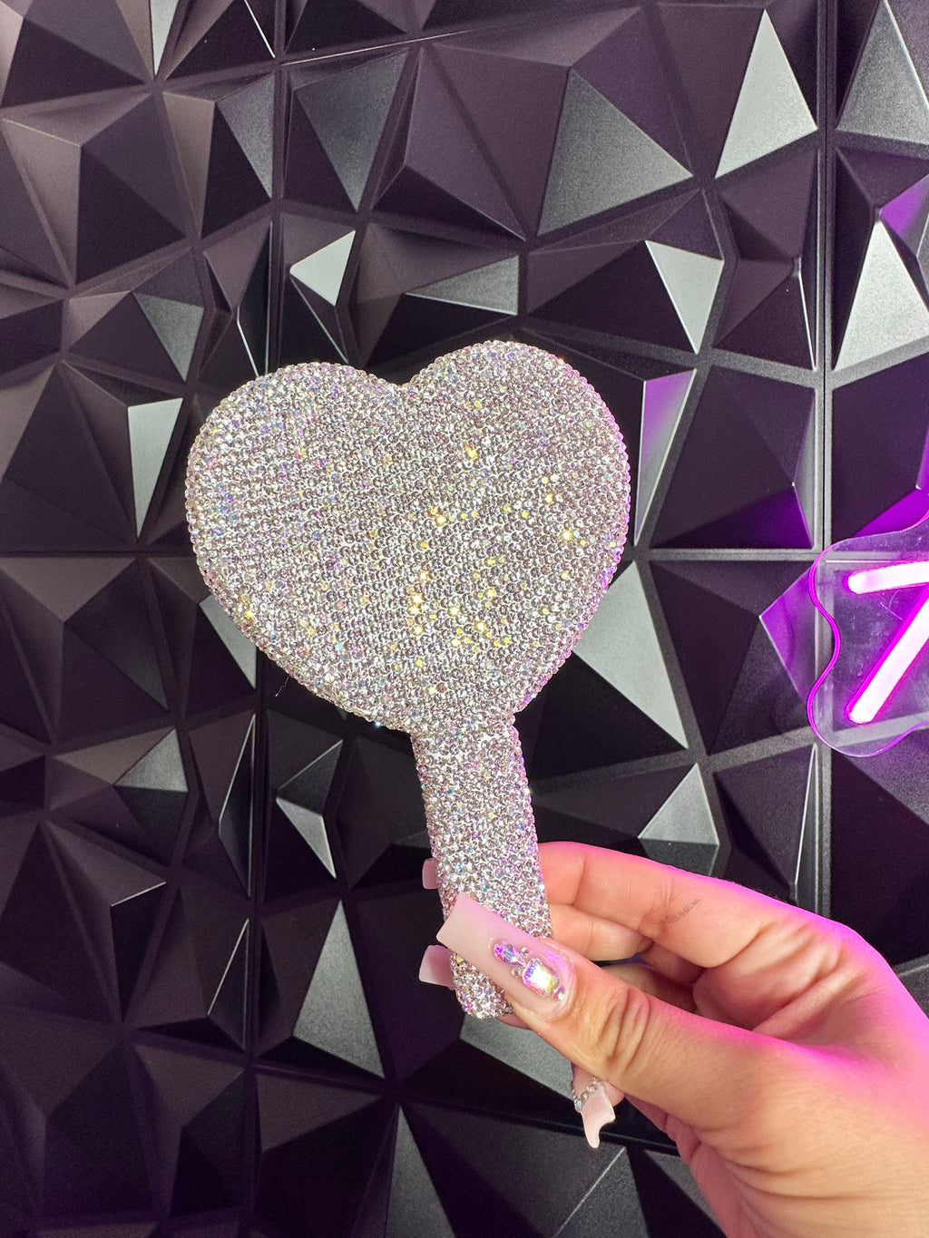 Diamond Heart Mirror